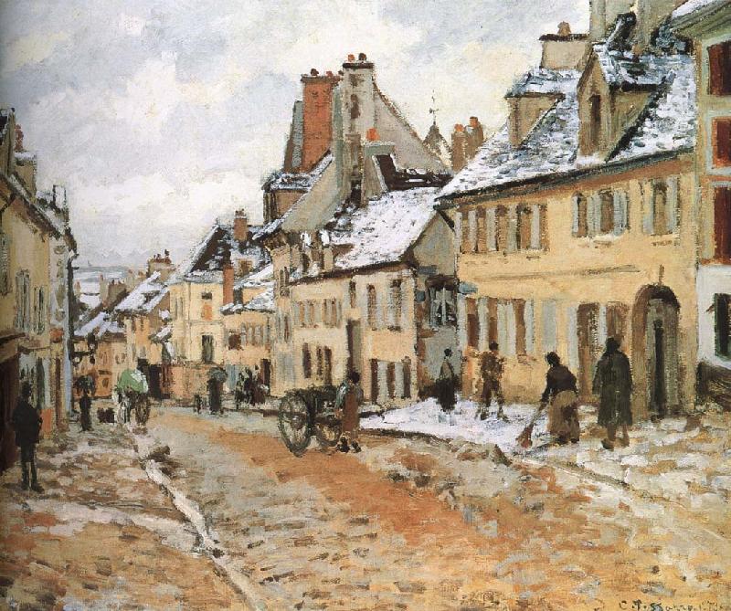 Camille Pissarro Pang map of snow Schwarz Norge oil painting art